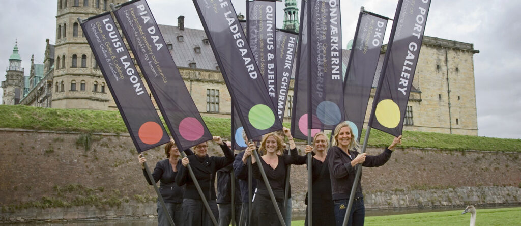 Kronborg Gallerierne og flag