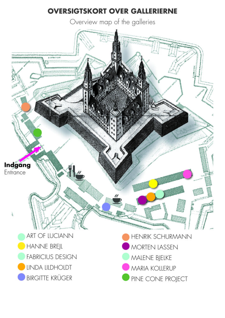 Kort over Kronborg Gallerierne